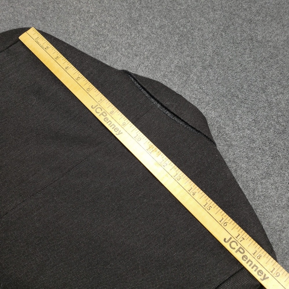 Banana Republic Blazer Mens 42 Regular Charcoal Gray Tailored Slim Sport Coat - Picture 12 of 14